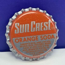 Soda pop bottle cap vintage advertising drink Sun Crest Missouri orange ... - $7.87