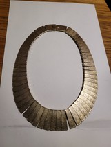 Vintage Egyptian Revival Gold Tone Disc Panel Choker Necklace Vintage - €43,17 EUR
