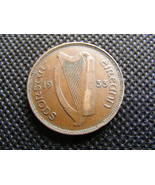 1933 Irish Half Penny Coin Saorstat Eireann Irish Free State Ireland Pig... - $13.56 CAD