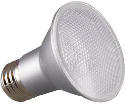 Satco S29401 Medium Base LED Light Bulb, Clear Finish, Silver Housing, 6.5 Watts - £9.41 GBP