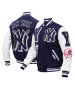 New York Yankees Mash Up Varsity Jacket - £133.36 GBP