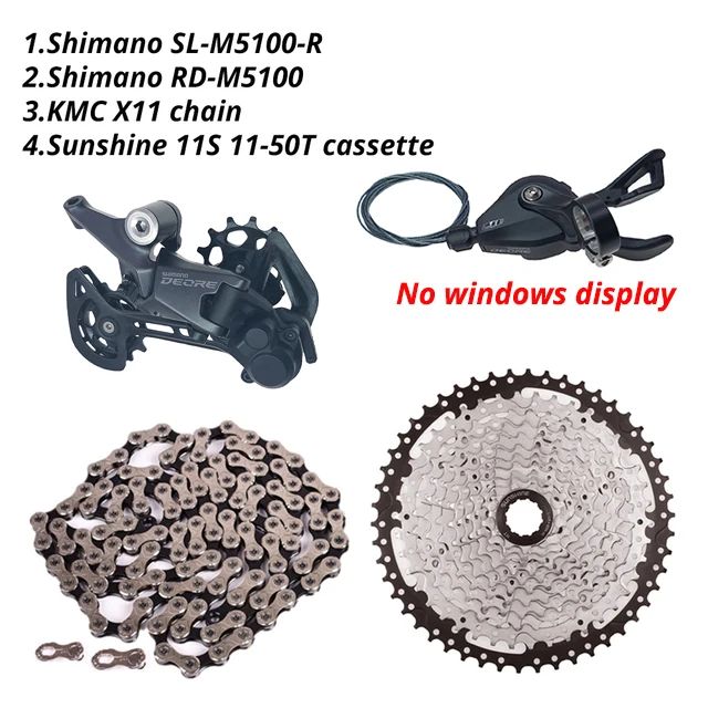 Shimano Deore M5100 1x11 Speed Derailleurs Groupset 11 Speed Right Shift Lever R - £112.83 GBP