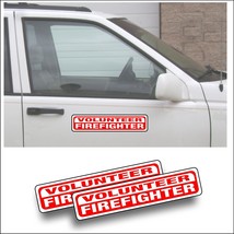 Magnet Magnetic Sign VOLUNTEER FIREFIGHTER fireman rescue vehicle truck ... - £19.92 GBP