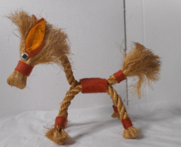 Crafted Project Vintage Braided Rope Wired Body Horse Folk Art Pony Figu... - £11.07 GBP