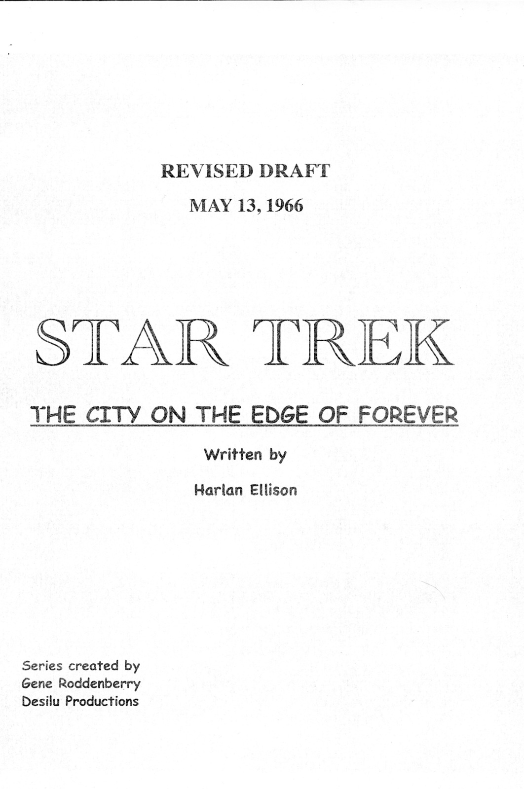 STAR TREK: CITY ON THE EDGE OF FOREVER by Harlan Ellison 1966 TV series ... - $21.99