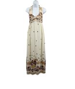 YOUNG INNOCENT BY ARPEJA WOMENS SIZE 7 HALTER PRINT MAXI DRESS - €68,56 EUR