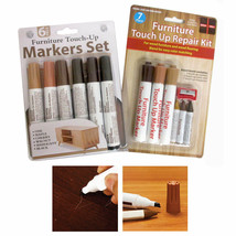 13PC Furniture Marker Crayons Repair Kit Wood Touch Up Scratch Filler Re... - £25.07 GBP