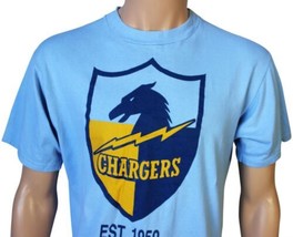 Vtg 80s San Diego Chargers T-SHIRT Jerzees Large Made In Usa ! Los Angeles L.A. - £27.82 GBP
