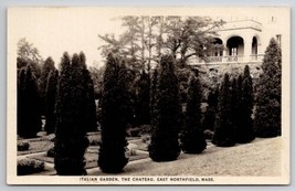 RPPC East Northfield MA Italian Garden The Chateau Postcard F21 - £6.35 GBP