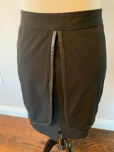 NWOT YIGAL AZROUEL Black Wool Blend Tulip Skirt  SZ 6 Made in New York - $98.01