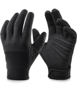 OZERO Work Gloves for Men Women: Mechanic Glove Touchscreen Firm Grip De... - £14.49 GBP