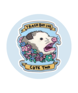Animal Enamel Pin: Opossum Trash But Like Cute Tho - $29.90