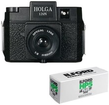 Holga 120N Medium Format Film Camera (Black) with 120 Film Bundle - £46.35 GBP