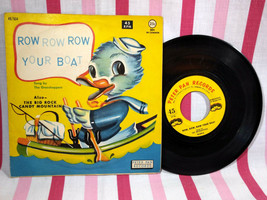 Sweet Vintage 1960 Row Row Row Your Boat Vinyl 45rpm Peter Pan Records - $10.00