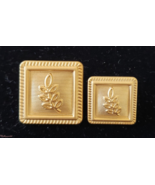 Blazer Jacket button set acacia square gold plated Masonic Freemasonry - $32.50