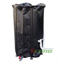 Flexible 66 Gallon 250L Water Storage Hydroponic Reservoirs Tank 35&quot; H x 25&quot; D - $45.80