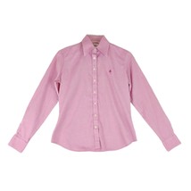 LILLY PULITZER Pink Button Up Long Sleeve Cotton Shirt, Women&#39;s Size 2 C... - $27.09