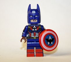Minifigure Custom Batman X Captain America Marvel DC  - $6.50