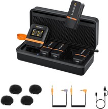 Comica Vimo Q 4 Channel Wireless Lavalier Microphone System With Noise - £258.22 GBP