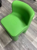 Vintage Little Tikes CHILD SIZE Chunky Chair, Green Sturdy Plastic - £27.18 GBP