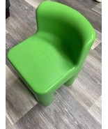 Vintage Little Tikes CHILD SIZE Chunky Chair, Green Sturdy Plastic - £27.18 GBP