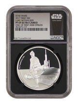 Niue: 2017 Star Wars Luke Skywalker $2 NGC Proof 69 UCAM - £139.35 GBP