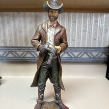 Vintage Cowboy Statue Figure Loading Revolver - $68.87