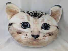 Walmart Cat Face Pillow Plush Stuffed Animal Toy - £6.01 GBP