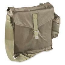 Polish Gas Mask Carrying Bag Canvas MC-1 M1 Sack Shoulder Pouch OD 10.5x... - $265.65 MXN