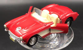 VTG MC Toy 1957 Red Corvette Die Cast Toy Car Macau 4.5&quot; Long - $9.49