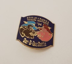 Great Lenexa Bar-B-Que Battle Vintage 1994 Souvenir Lapel Hat Pin Kansas - £15.71 GBP