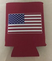 USA FLAG Red Jacket Holder Drink Koozie 6 PACK - $24.98