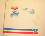 1976 CHRYSLER SERVICE TRAINING WIRING DIAGRAMS GRAN FURY ROYAL MONACO NE... - £17.87 GBP