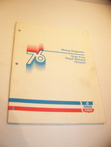1976 CHRYSLER SERVICE TRAINING WIRING DIAGRAMS GRAN FURY ROYAL MONACO NE... - $22.49