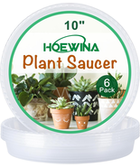 Plant Saucer Tray - 6 Pack 10 Inch Plastic Plant Trays for Pots with Pla... - $250.63 MXN