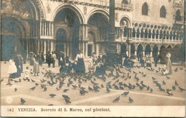 RPPC Venezia Venice - Scorcio Di S.Marco, Coi Piccioni 1900s - Alimentare - £11.98 GBP