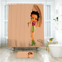 Betty Boop 10 Shower Curtain Bath Mat Bathroom Waterproof Decorative Bathtub - £18.37 GBP+