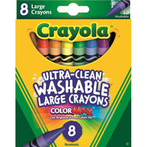 Crayola Ultraclean Washable Crayons Large 8pk - £15.23 GBP