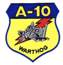 4.25&quot; Air Forces Fairchild Republic A-10 Warthog Embroidered Patch - £22.71 GBP