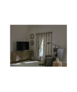 Marina Flax Polyester Room Darkening Thermal Lined Grommet Single Curtai... - £22.77 GBP