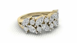 Été Solde Simulé Diamant Accents Maman Coeur Bague 18K Plaqué Or 925 - £77.05 GBP