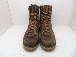 Danner Men&#39;s 8&quot; Quarry Wedge WP Soft-Toe Work Boots 17327 Brown Size 14D - £84.52 GBP