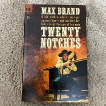 Twenty Notches Western Paperback Book by Max Brand from Dell Books 1963 - £9.74 GBP