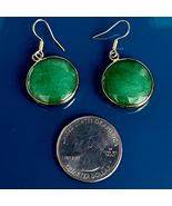 BAH Burmese Jade Dangle Earrings - £50.63 GBP