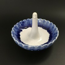 Hakusan Fine Porcelain Minimalist Bird Peacock Ring Holder Jewelry Dish ... - £29.40 GBP