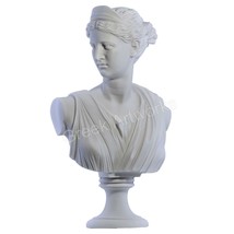 ARTEMIS DIANA Bust Head Greek Roman Goddess Statue Handmade Sculpture 19.88 in - £232.37 GBP