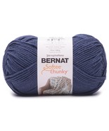 Bernat Softee Chunky Big Ball Yarn - Solids-Faded Denim 161130-30114 - £18.50 GBP