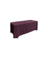 LA Linen TCpop90x156-EggplantP42 Polyester Poplin Rectangular Tablecloth... - $65.88 CAD
