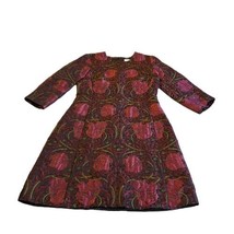 MaxMara Weekend Floral Knit Spring Summer Roses Flowers Dress Size 8 Casual - £111.75 GBP