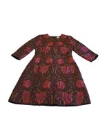 MaxMara Weekend Floral Knit Spring Summer Roses Flowers Dress Size 8 Casual - £109.64 GBP
